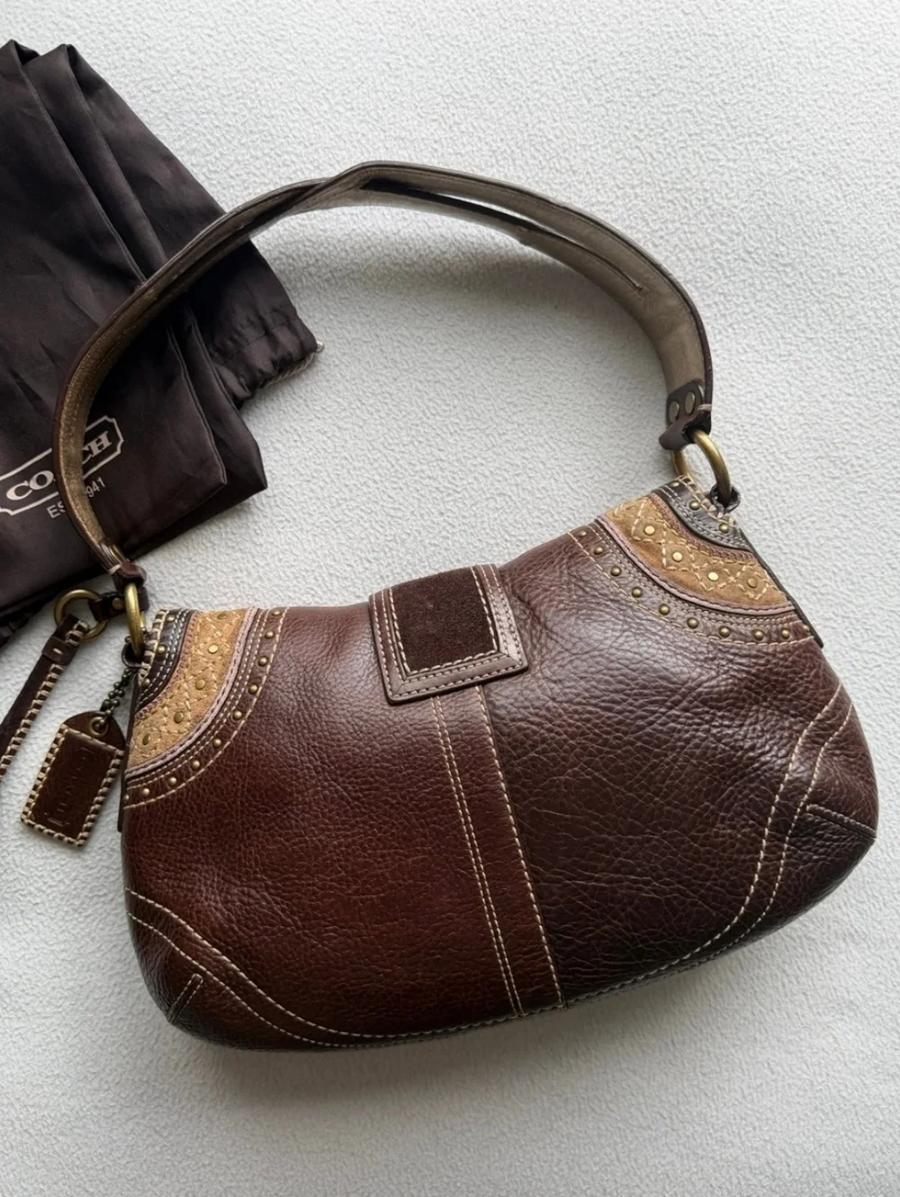 Rare And Unique Coach Soho Bag 100% Leather - Picture 4 of 10